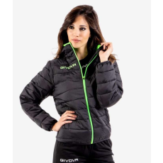  Givova Olanda Unisex kabát fekete-zöld fluo 1034 L