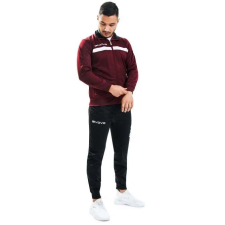 Givova One Full Zip melegítő szett unisex bordó-fekete 0810 XXL férfi edzőruha