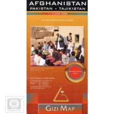 Gizi Map Afganisztán, Pakistan, Tajikistan térkép Gizi Map 1:3 000 000 térkép