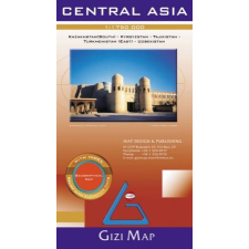 Gizi Map Közép-Ázsia domborzati térkép - Gizimap térkép