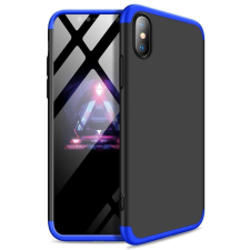 GKK 360 Protection telefontok hátlap tok Első és hátsó tok telefontok hátlap az egész testet fedő iPhone XS Max fekete-kék tok és táska