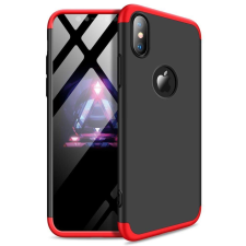 GKK 360 Protection telefontok hátlap tok Első és hátsó tok telefontok hátlap az egész testet fedő iPhone XS Max fekete-piros (logo lyuk) tok és táska