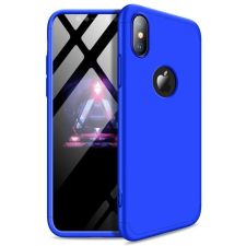 GKK 360 Protection telefontok hátlap tok Első és hátsó tok telefontok hátlap az egész testet fedő iPhone XS Max kék (logo lyuk) tok és táska