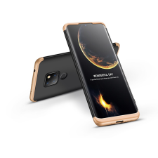GKK Huawei Mate 20 hátlap - GKK 360 Full Protection 3in1 - fekete/arany tok és táska