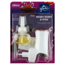  Glade® elektromos készülék 20 ml Merry Berry &amp; Wine tisztító- és takarítószer, higiénia