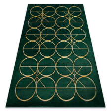 GLAMOUR Elegáns Geometrikus Szőnyeg - Sötétzöld-Arany - 180x270 cm lakástextília