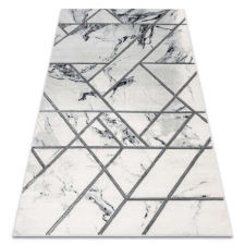 GLAMOUR EMERALD szőnyeg 0085 glamour, elegáns márvány, geometriai fehér / ezüst 160x220 cm lakástextília