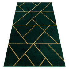 GLAMOUR EMERALD szőnyeg 1012 glamour, elegáns geometriai, márvány üveg zöld / arany 80x150 cm lakástextília