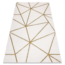 GLAMOUR EMERALD szőnyeg 1013 glamour, elegáns geometriai krém / arany 140x190 cm lakástextília