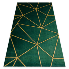 GLAMOUR EMERALD szőnyeg 1013 glamour, elegáns geometriai üveg zöld / arany 120x170 cm lakástextília