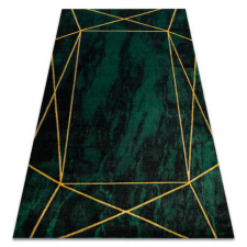 GLAMOUR EMERALD szőnyeg 1022 glamour, elegáns geometriai, márvány üveg zöld / arany 140x190 cm lakástextília