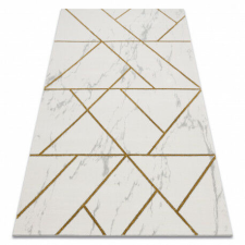 GLAMOUR Geometriai Márvány Szőnyeg - Arany - 140x190 cm lakástextília