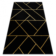 GLAMOUR Geometriai Szőnyeg - Fekete-Arany - 160x220 cm lakástextília