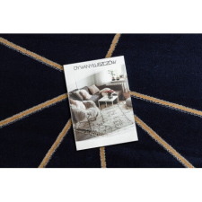 GLAMOUR Geometriai Szőnyeg - Sötétkék/Arany - 120x170 cm lakástextília