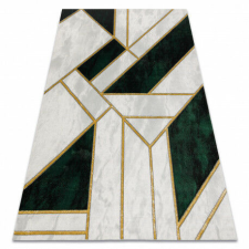GLAMOUR Geometriai Zöld-Arany Szőnyeg - 160x220 cm lakástextília