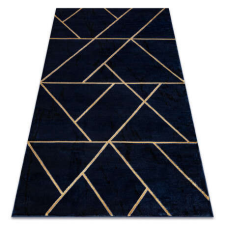 GLAMOUR Kizárólagos EMERALD szőnyeg 1012 glamour, elegáns geometriai sötétkék / arany 180x270 cm lakástextília