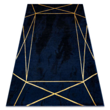 GLAMOUR Kizárólagos EMERALD szőnyeg 1022 glamour, elegáns geometriai sötétkék / arany 80x150 cm lakástextília