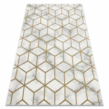 GLAMOUR Márvány Geometrikus Szőnyeg - Krém/Arany - 200x290 cm lakástextília