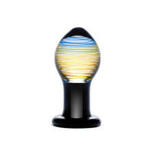 Glas Galileo - üveg anál dildó (fekete-arany) anál