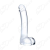 Glas - Realistic Curved Glass G-Spot Dildo clear