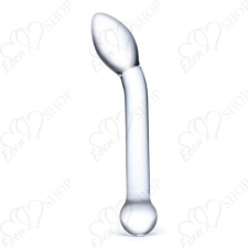 Glas - Slimline G-Spot Glass Dildo clear műpénisz, dildó