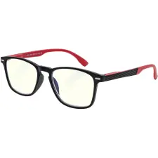 GLASSA Blue Light Blocking Glasses PCG 029, dioptria: +1,50, fekete-piros olvasószemüveg
