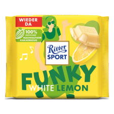 Glatz Kft. Ritter Sport 100g White Lemon fehércsokoládé csokoládé és édesség