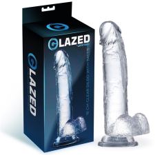 Glazed realisztikus dildó, herékkel (18 cm) műpénisz, dildó