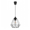 Glimex Diamond EKO drót búrás állítható függőlámpa fekete 1x E27