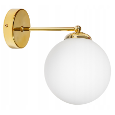 Glimex opál üveg gömb / golyó fali lámpa 1xE27 LISZ Gold GLIS0078 világítás