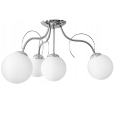 Glimex opál üveg gömb / golyó mennyezeti lámpa 4xE27 LISZ Chrome GLIS0050 világítás