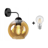 Glimex Orb fali lámpa méz 1x E27 + ajándék LED izzó