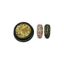 Glitter páva #03 Nikkel körömdíszítő