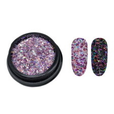 Glitter páva 05 körömdíszítő
