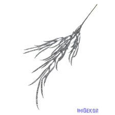  Glitteres ág hosszúkás 80 cm - Ezüst dekorációs kellék