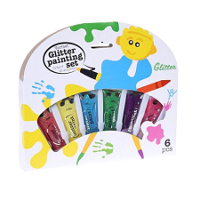  Glitteres festékkészlet, 6x20 ml dekorációs kellék