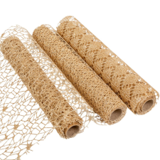 Glitteres mesh dekor anyag pezsgő 28x150cm dekorációs kellék