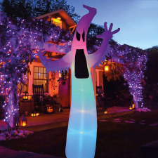 GLO Phenom deco Halloween-i Felfújható szellem óriás szellem - 270 cm - IP44 - 9 LED - hálózati - 580... karácsonyi dekoráció