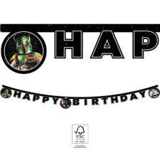 Global Licence Srl 1db Boldog születésnapot felirat STAR WARS GALAXY party kellék