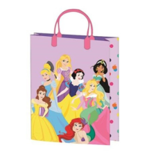 Global Licence Srl Ajándéktasak 32x27x10cm, laminált műanyag felülettel - Disney Princess party kellék