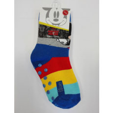 Global Licence Srl Csúszásgátlós gyerek bokazokni - Mickey egér - teliplüss - középkék - 27-30