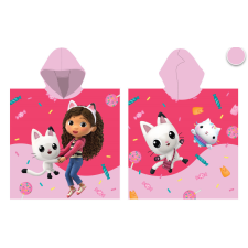 Global Licence Srl Gabi babaháza gyorsan száradó poncsó - 55x110 cm lakástextília