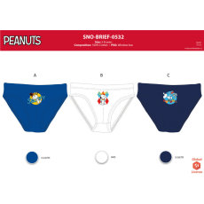 Global Licence Srl Snoopy kisfiú alsó - 3 darabos pamut alsó - -