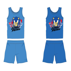 Global Licence Srl Sonic pamut nyári együttes - trikó-rövidnadrág szett - középkék -