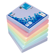 GLOBAL NOTES AMC AG Info Notes önt.jegyzettömb, 75x75mm, 100lap, Harmony Mix jegyzettömb