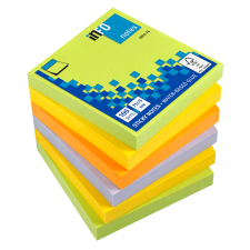 GLOBAL NOTES AMC AG Info Notes önt.jegyzettömb, 75x75mm, 100lap, Spring Mix jegyzettömb