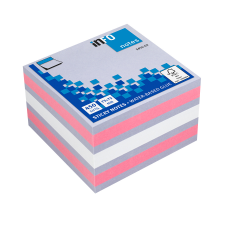 GLOBAL NOTES AMC AG Info Notes önt.jegyzettömb, 75x75mm, 450lap, brilliant pink mix jegyzettömb
