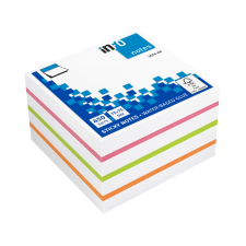 GLOBAL NOTES AMC AG Info Notes önt.jegyzettömb, 75x75mm, 450lap, fehér+brilliant mix jegyzettömb
