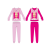 GlobalLicense Barbie téli vastag pamut pizsama kislányoknak - flanel - pink - 98