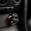 Globiz 55054BK Autós adapter dupla USB töltővel, feszültségmérővel és árammérővel - fekete